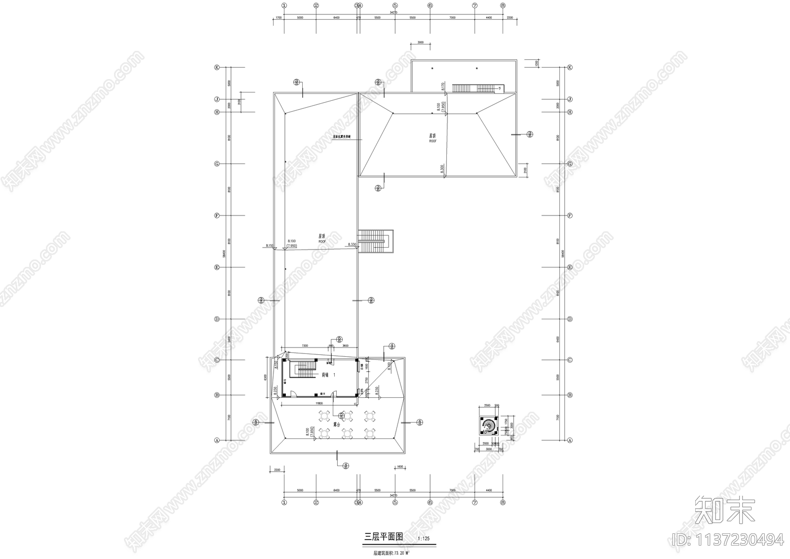 现代商业综合体全套建筑cad施工图下载【ID:1137230494】