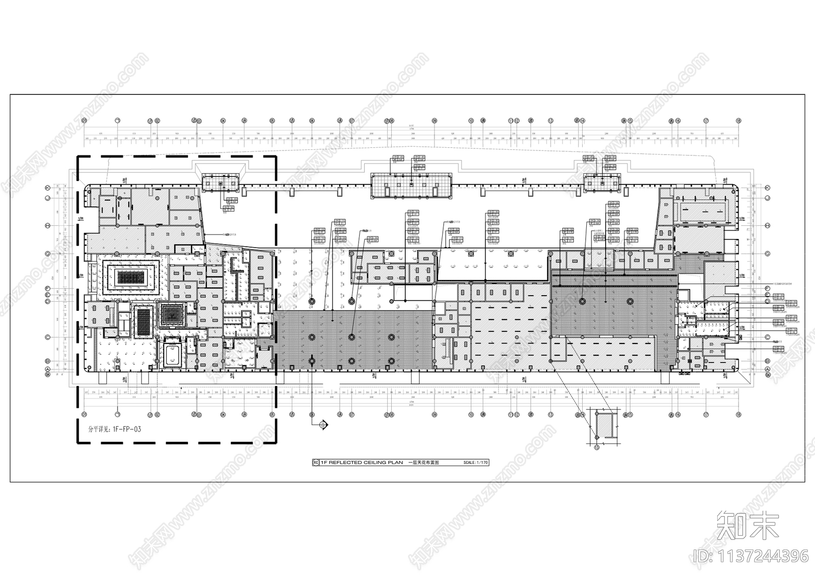 武陵山机场航站楼室内装饰施工图下载【ID:1137244396】