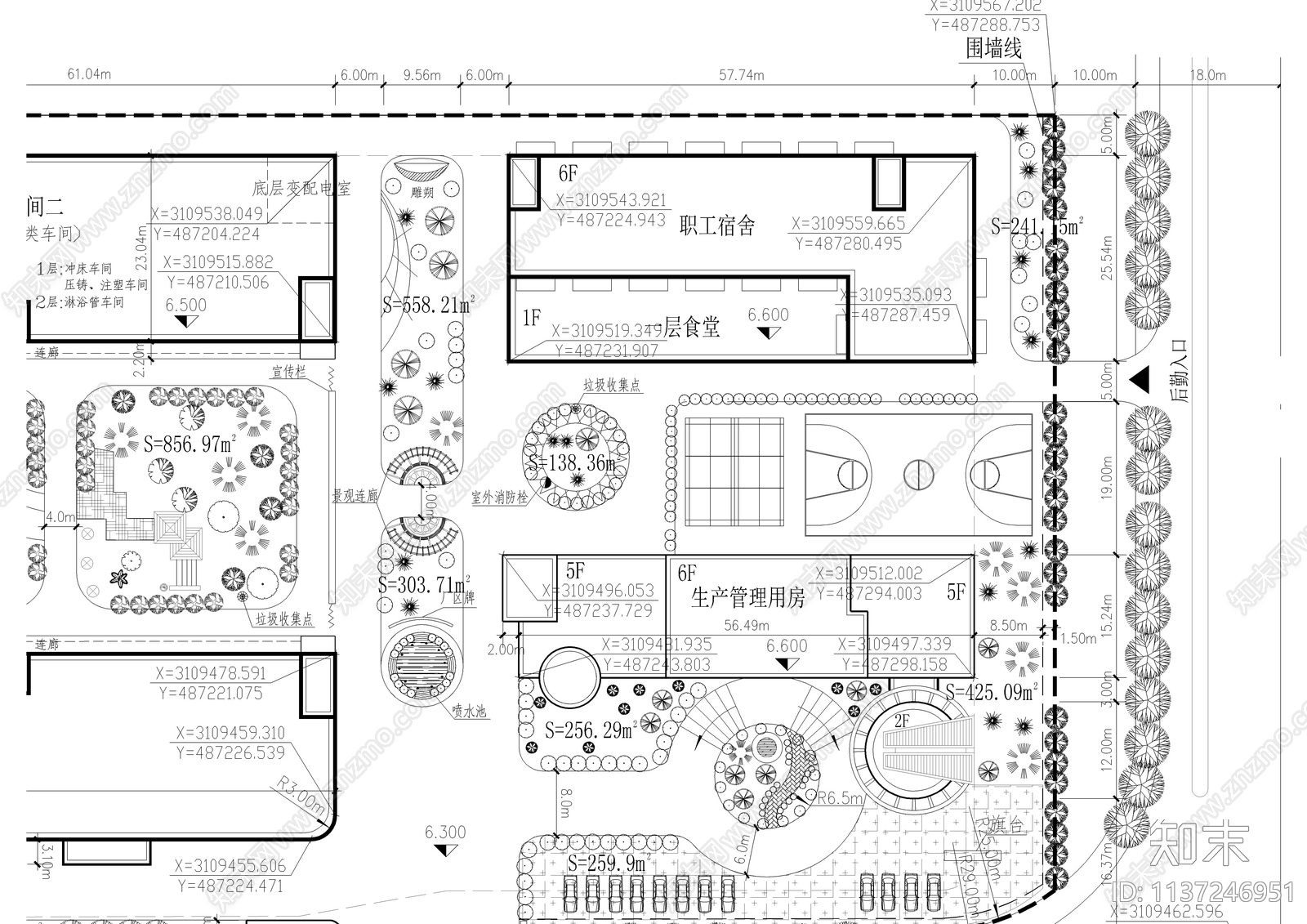 某厂区总平面图施工图下载【ID:1137246951】