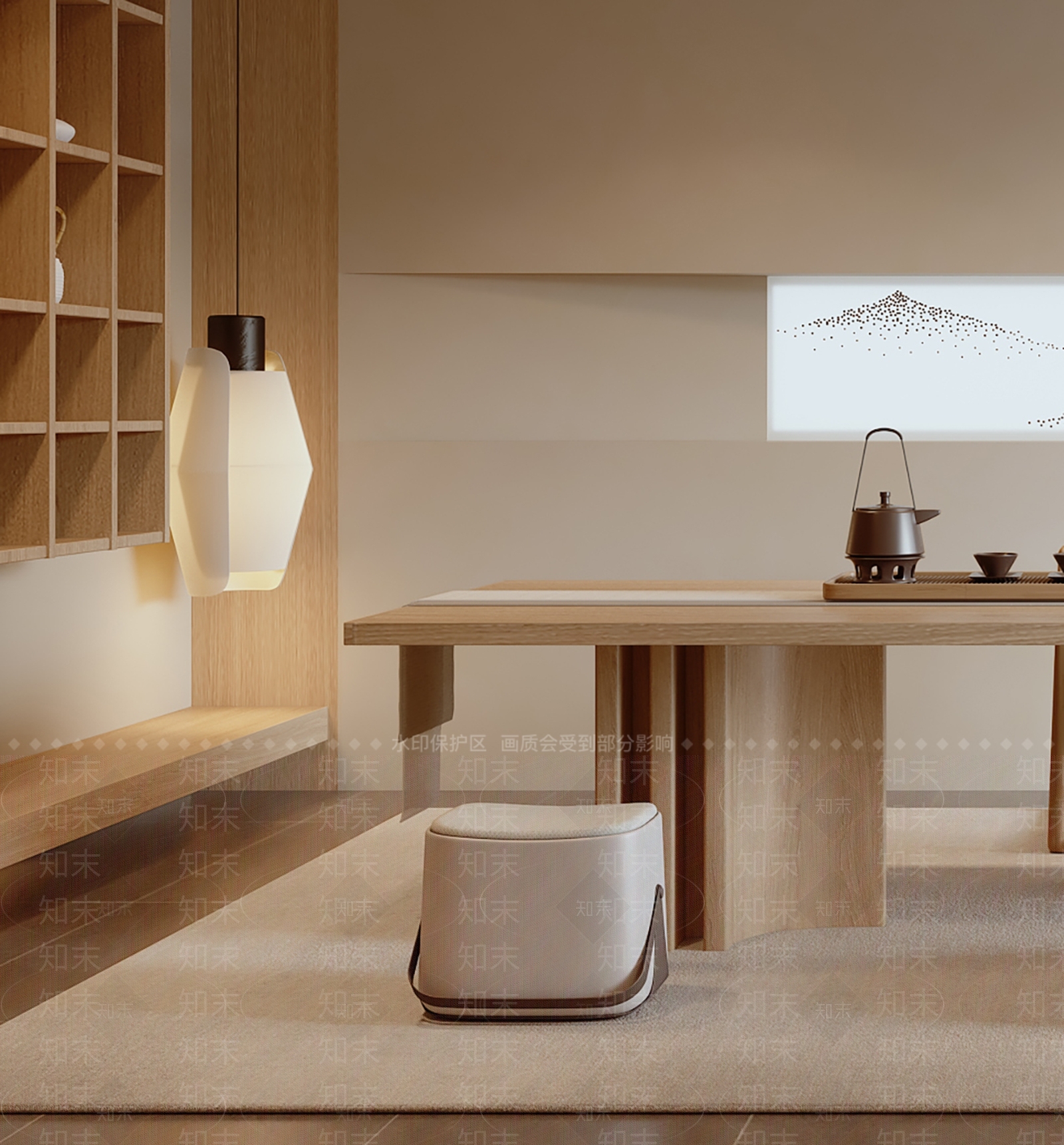 新中式茶室3D模型下载【ID:1137252197】_知末3d模型网