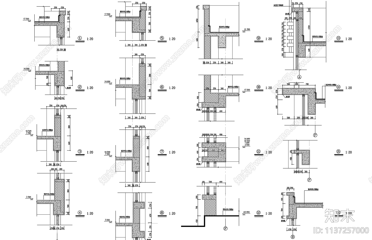 五层图书馆建筑施工图下载【ID:1137257000】