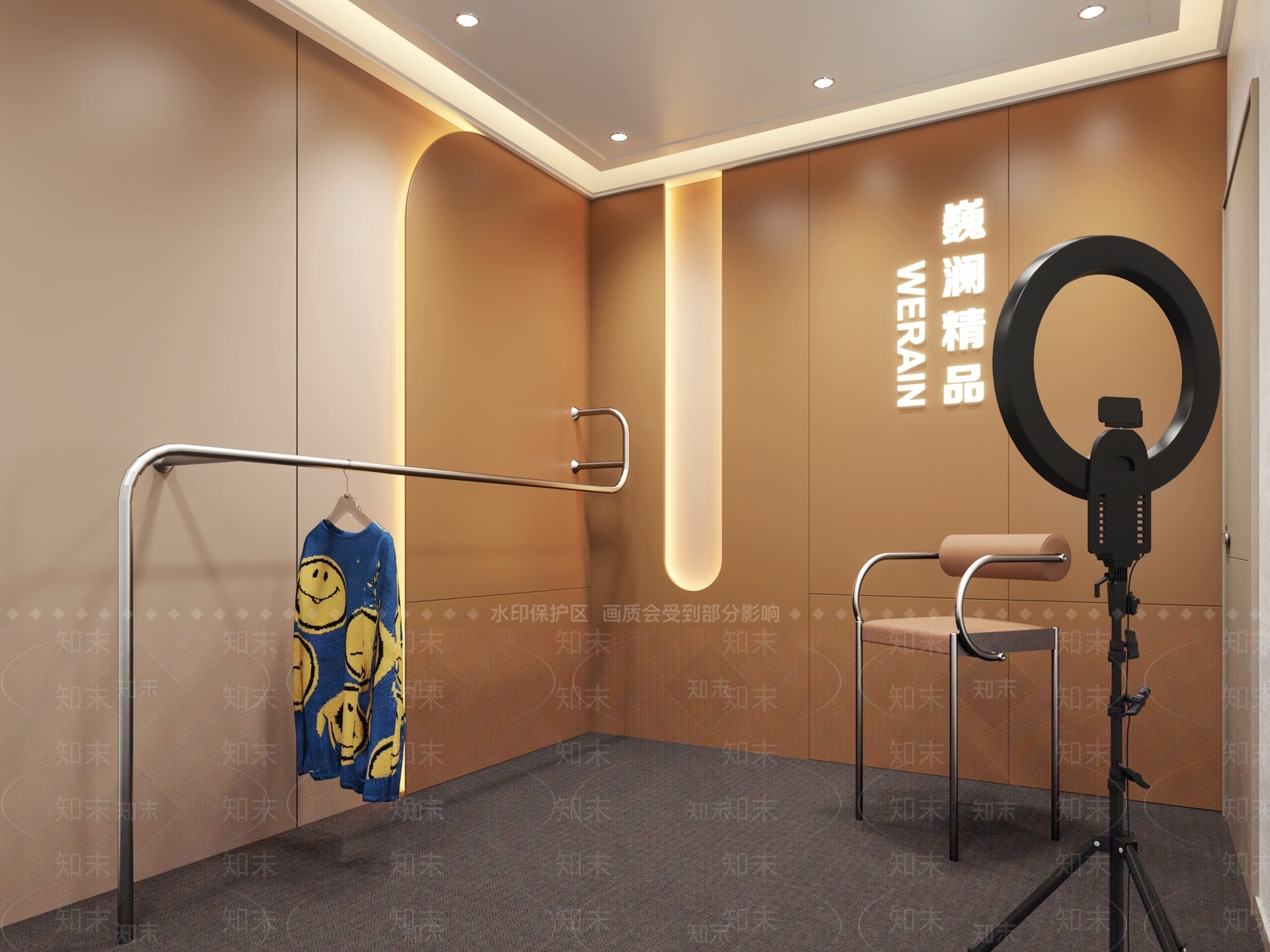现代服装直播间SU模型下载【ID:1137262349】