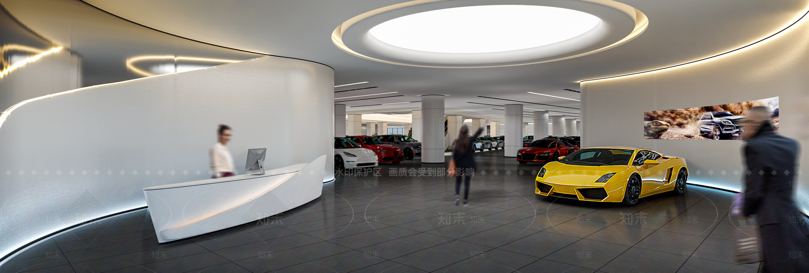 现代汽车4S店SU模型下载【ID:1137313725】
