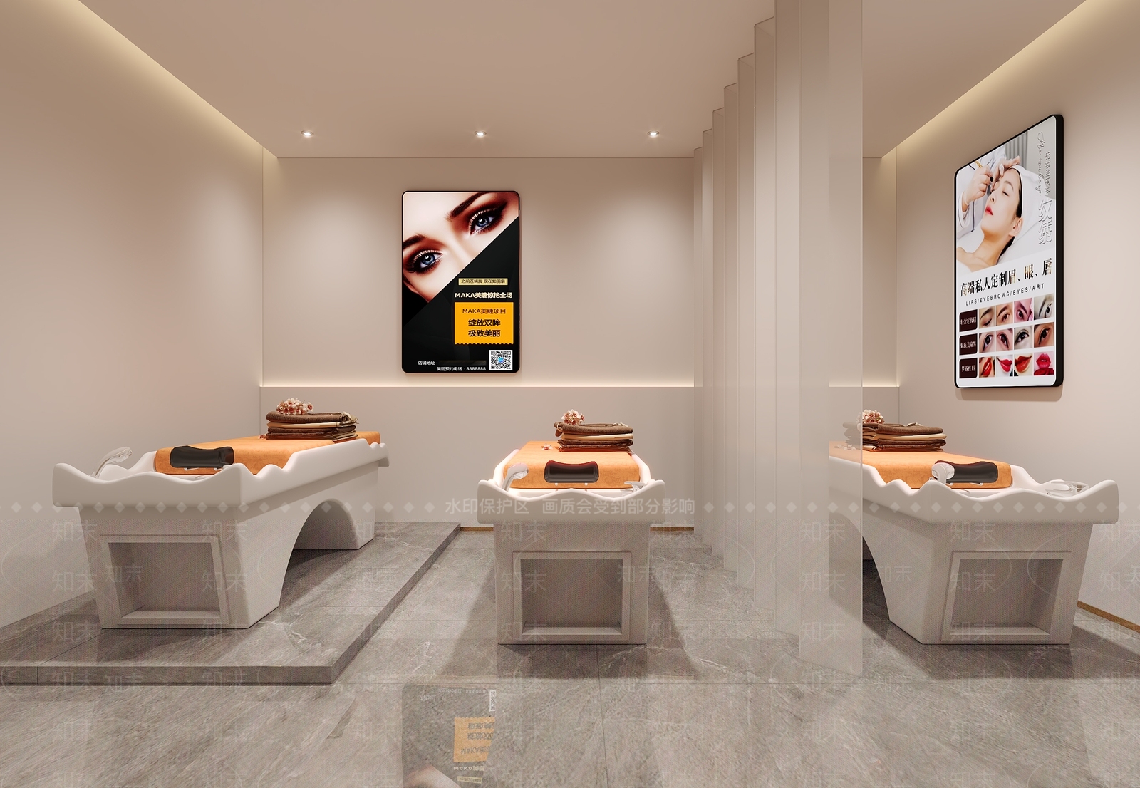 现代spa包间3D模型下载【ID:1137276228】