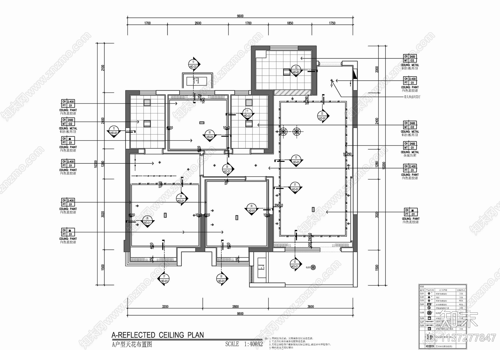 82㎡三居室家装室内施工图下载【ID:1137277847】