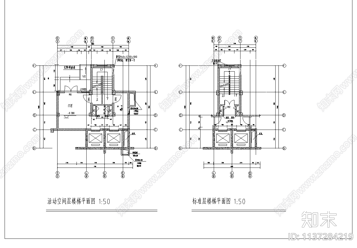 高层住宅建筑cad施工图下载【ID:1137284219】