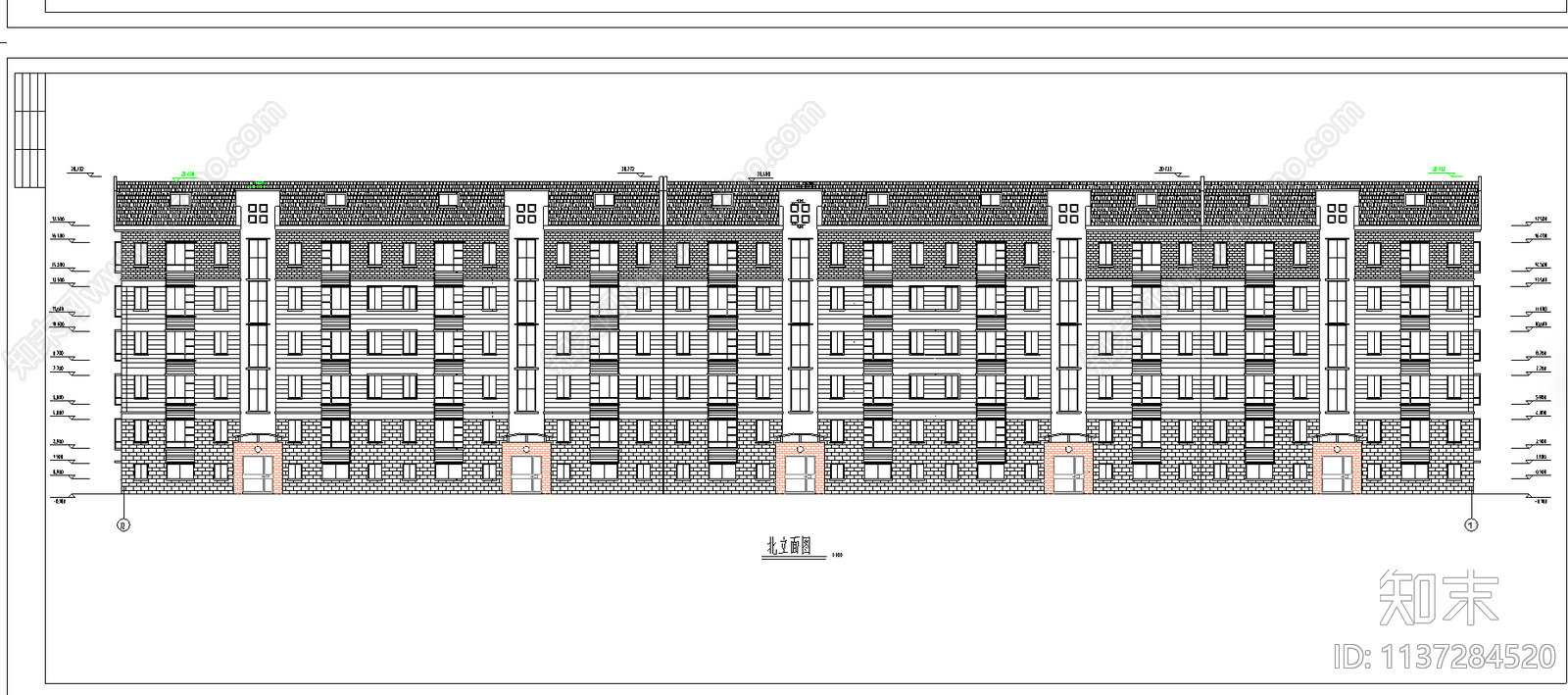 高级住宅小区建筑cad施工图下载【ID:1137284520】