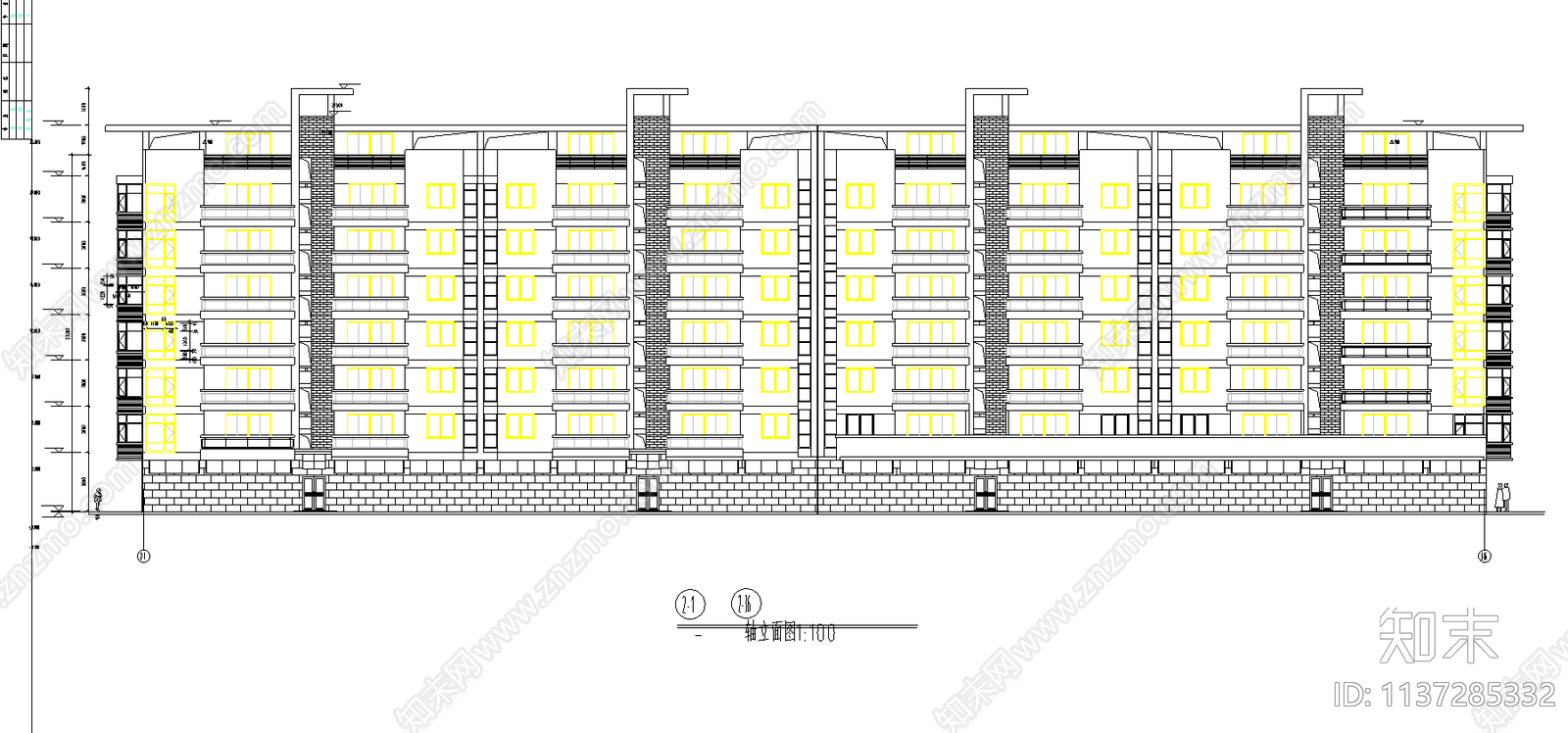 小高层建筑全套施工图cad施工图下载【ID:1137285332】