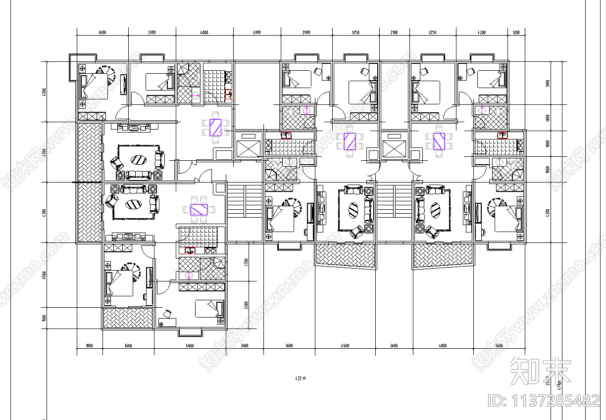 小高层住宅建筑cad施工图下载【ID:1137285482】