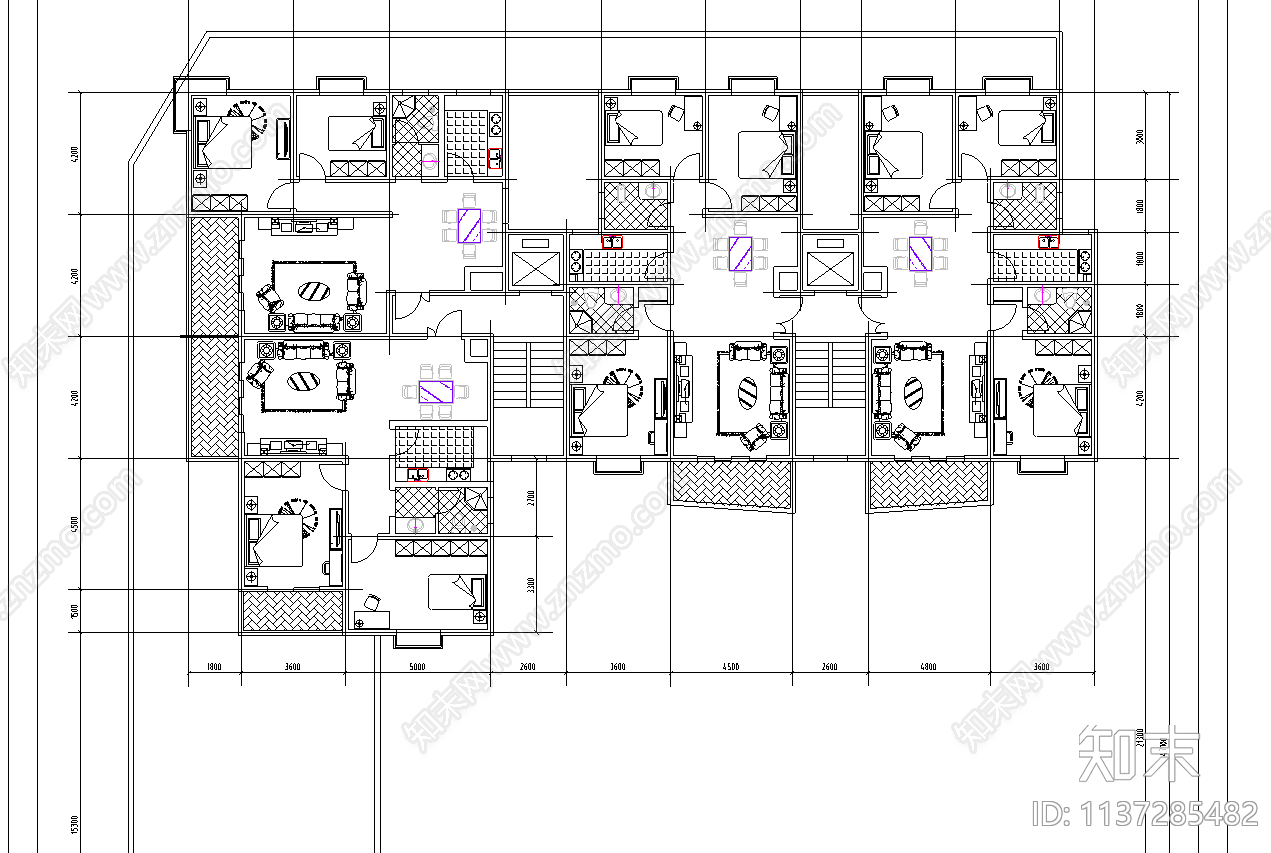 小高层住宅建筑cad施工图下载【ID:1137285482】