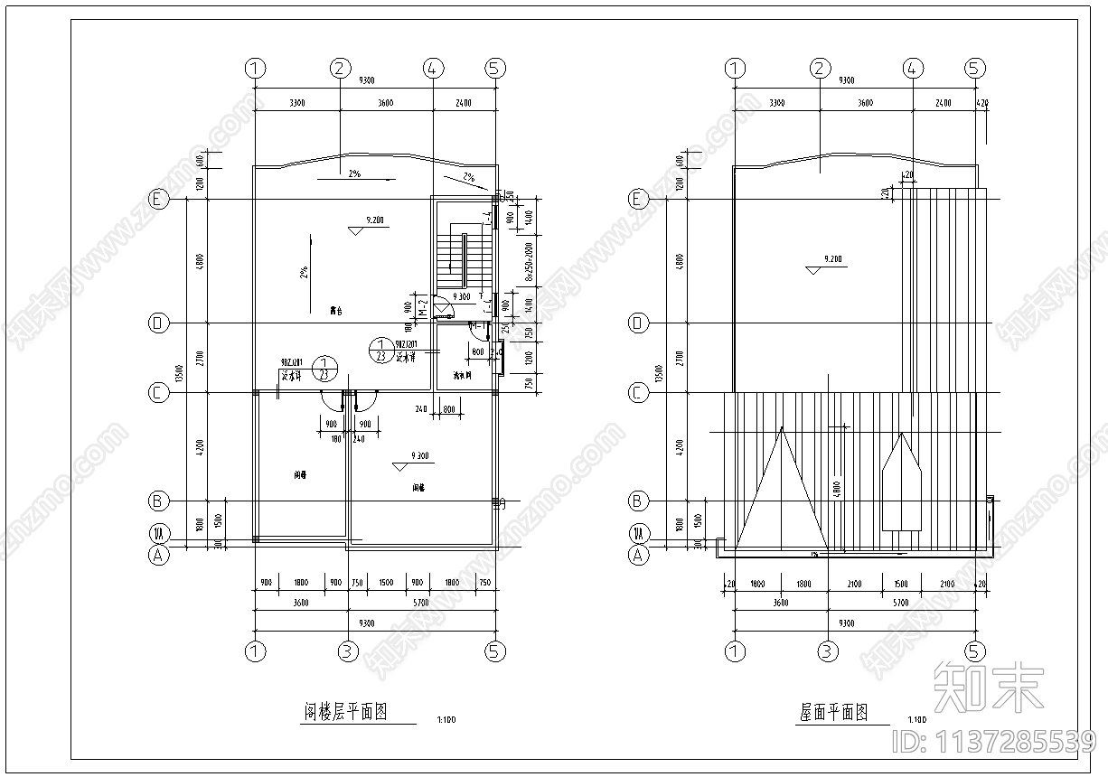 新农村住宅建筑cad施工图下载【ID:1137285539】