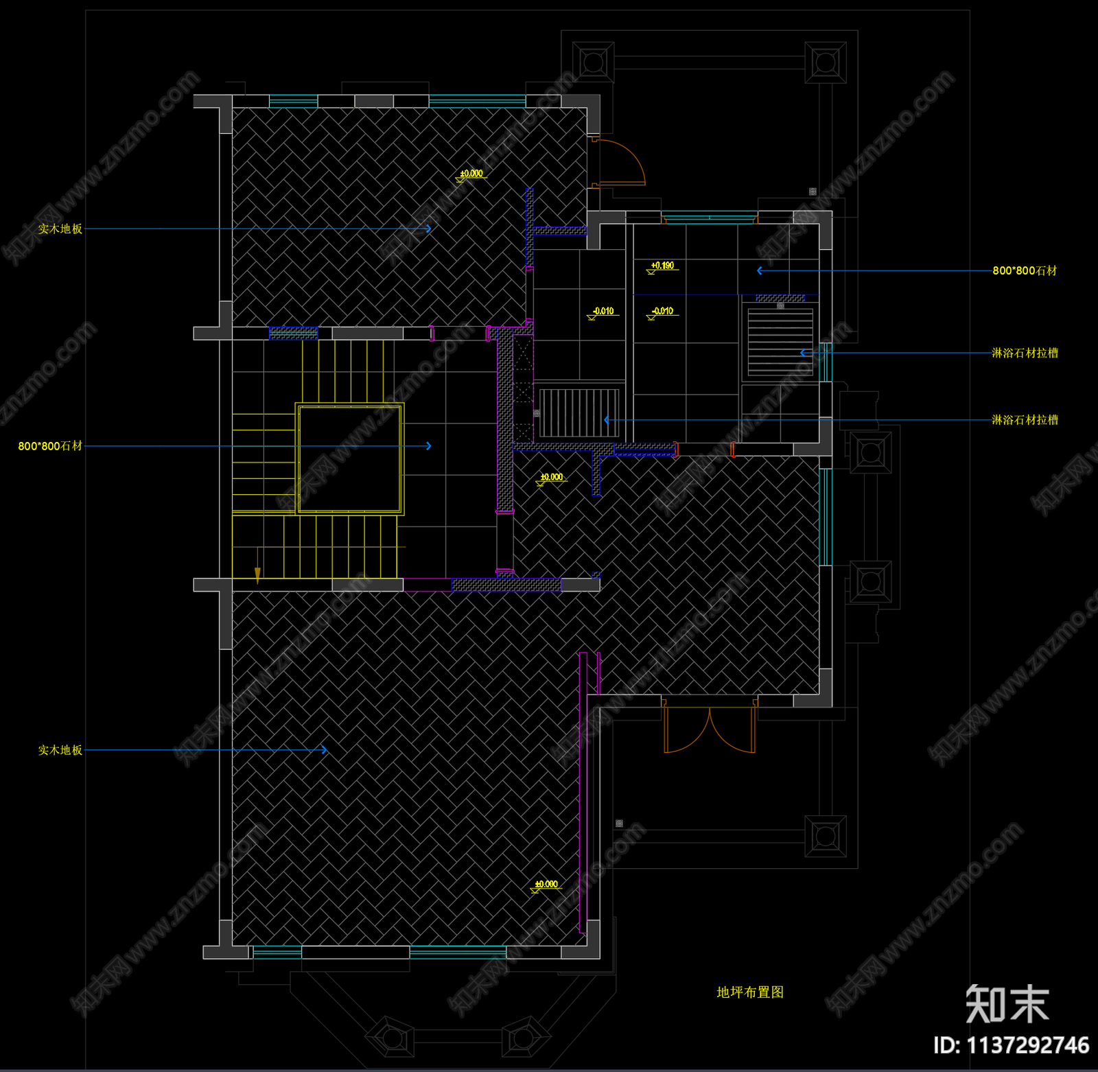 法式别墅室内效果图施工图下载【ID:1137292746】