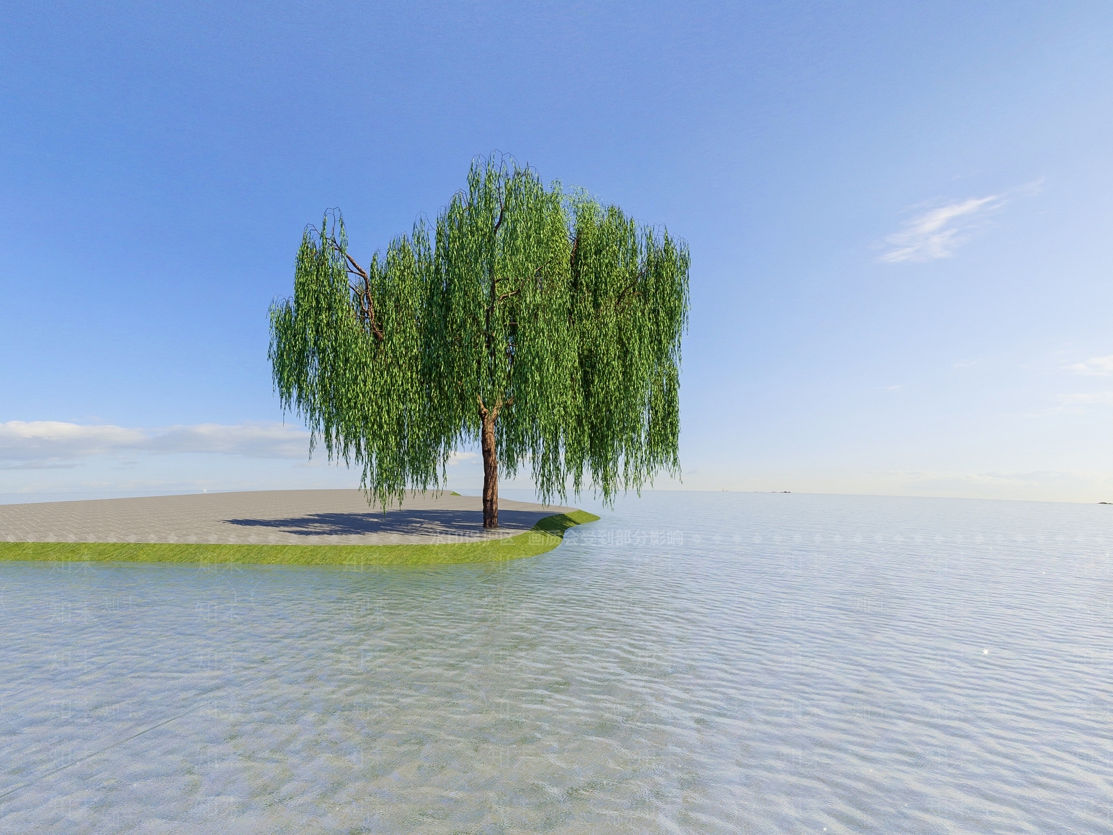垂柳3D模型下载【ID:1137297763】