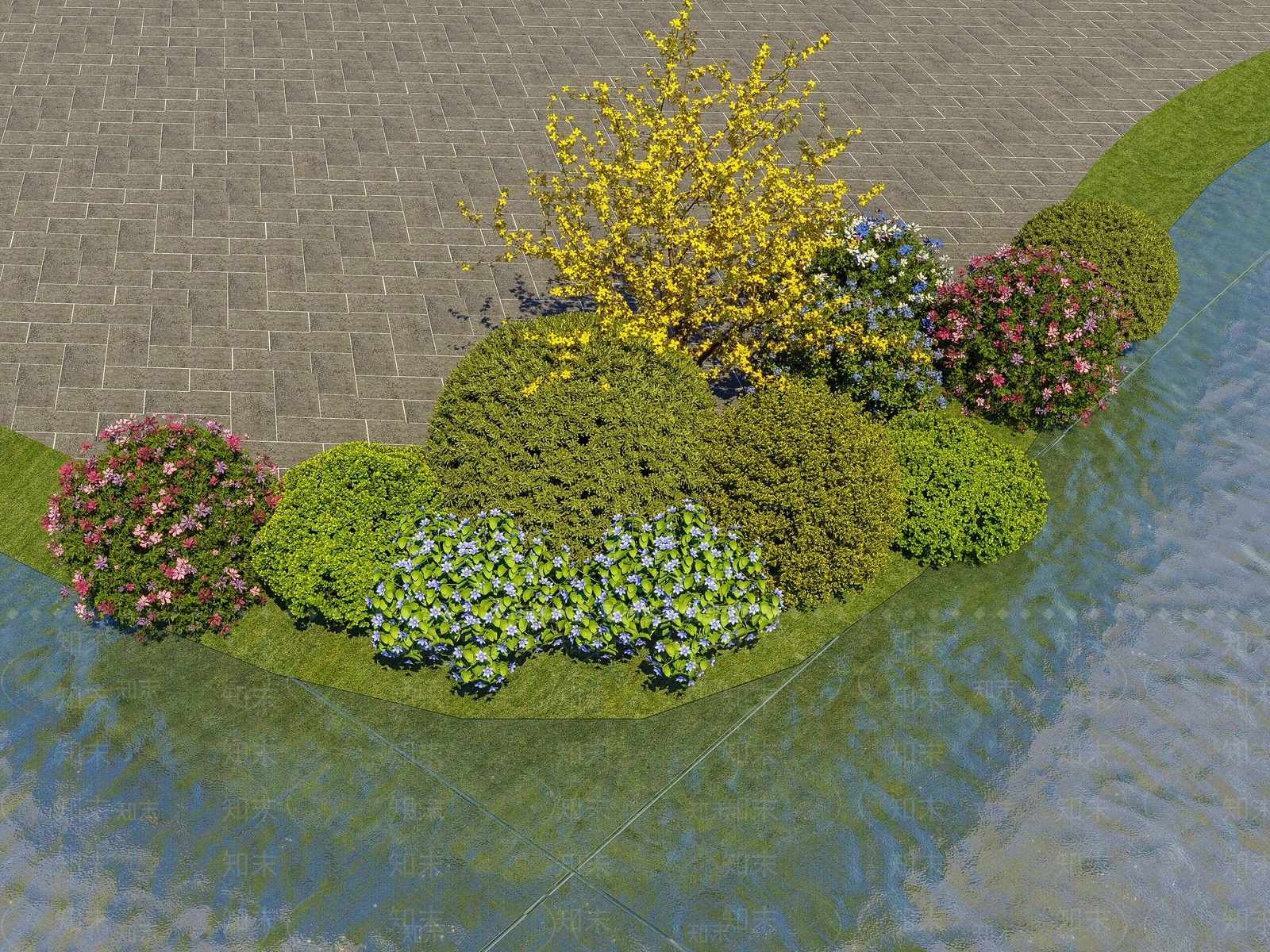 灌木球3D模型下载【ID:1137313986】