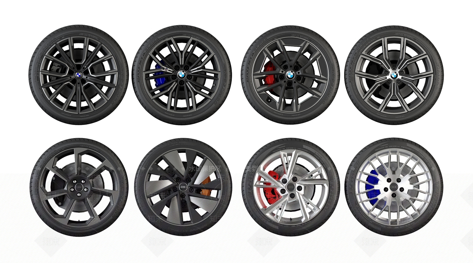 汽车轮胎3D模型下载【ID:1137402199】