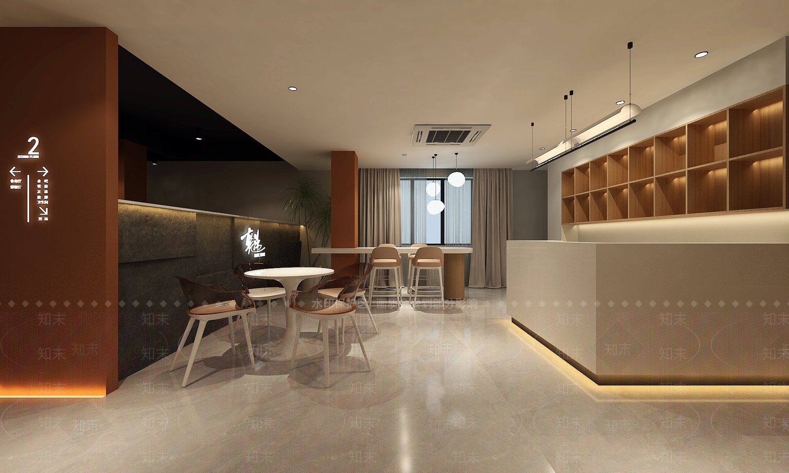 现代洗浴中心前台3D模型下载【ID:1137315967】