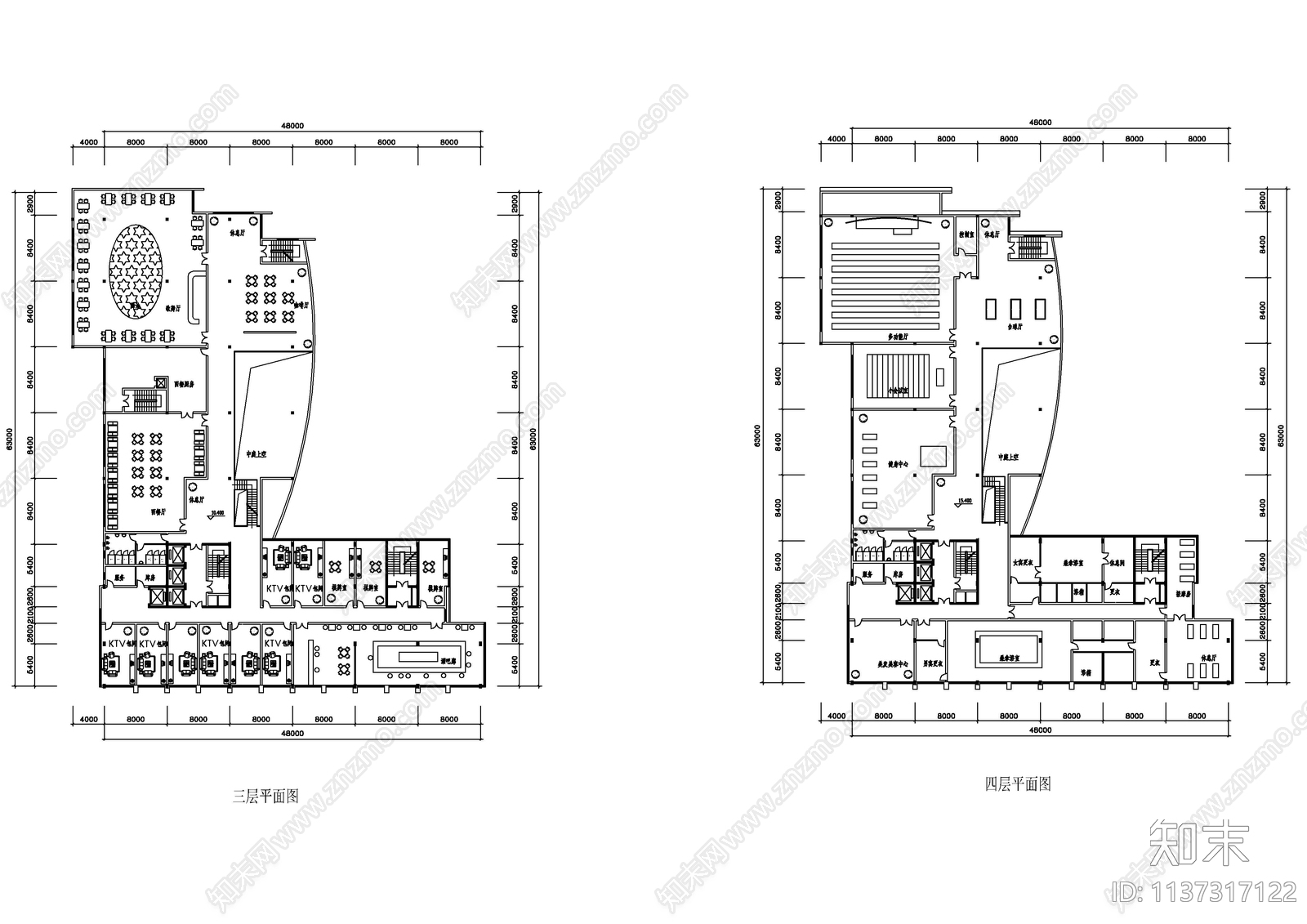 50套多层高层酒店建筑施工图下载【ID:1137317122】