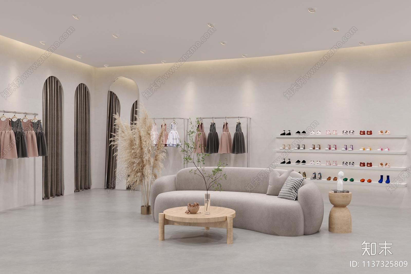 现代童装店3D模型下载【ID:1137325809】