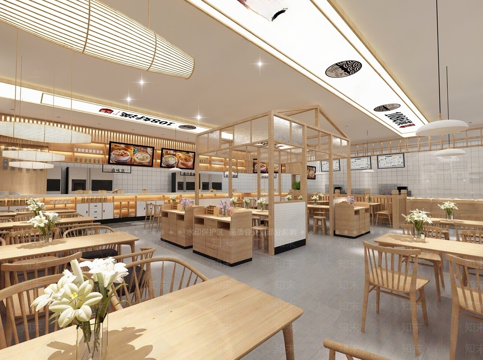 现代快餐店SU模型下载【ID:1137326567】