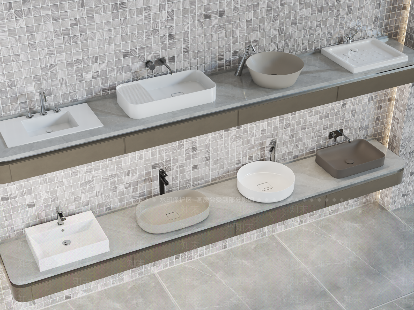 洗手台3D模型下载【ID:1137337849】