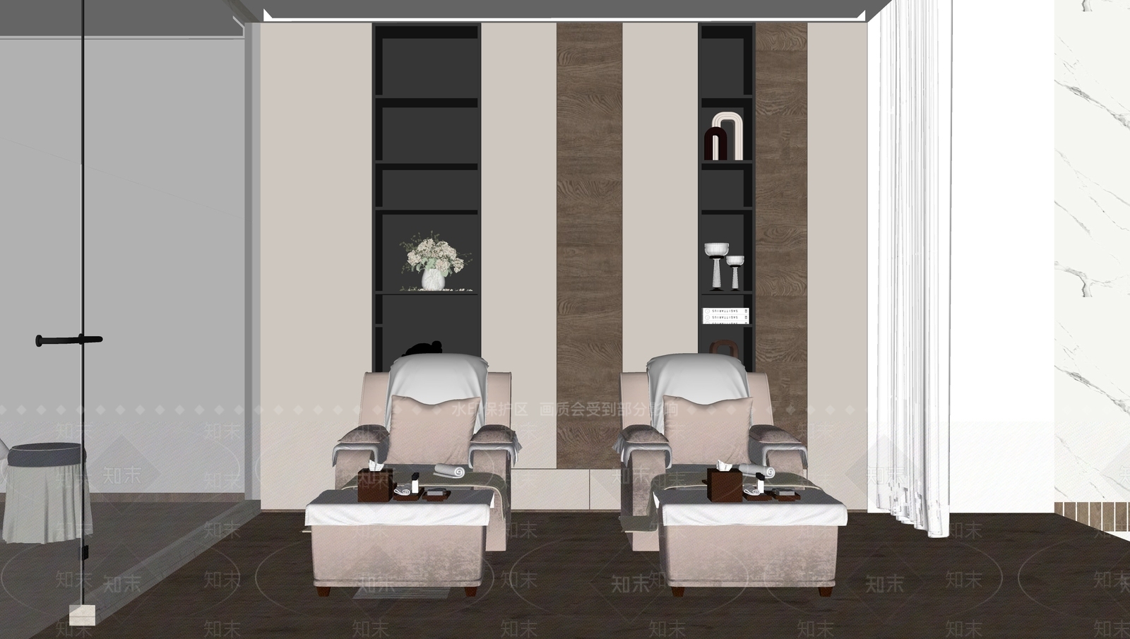 现代spa会所SU模型下载【ID:1137346893】