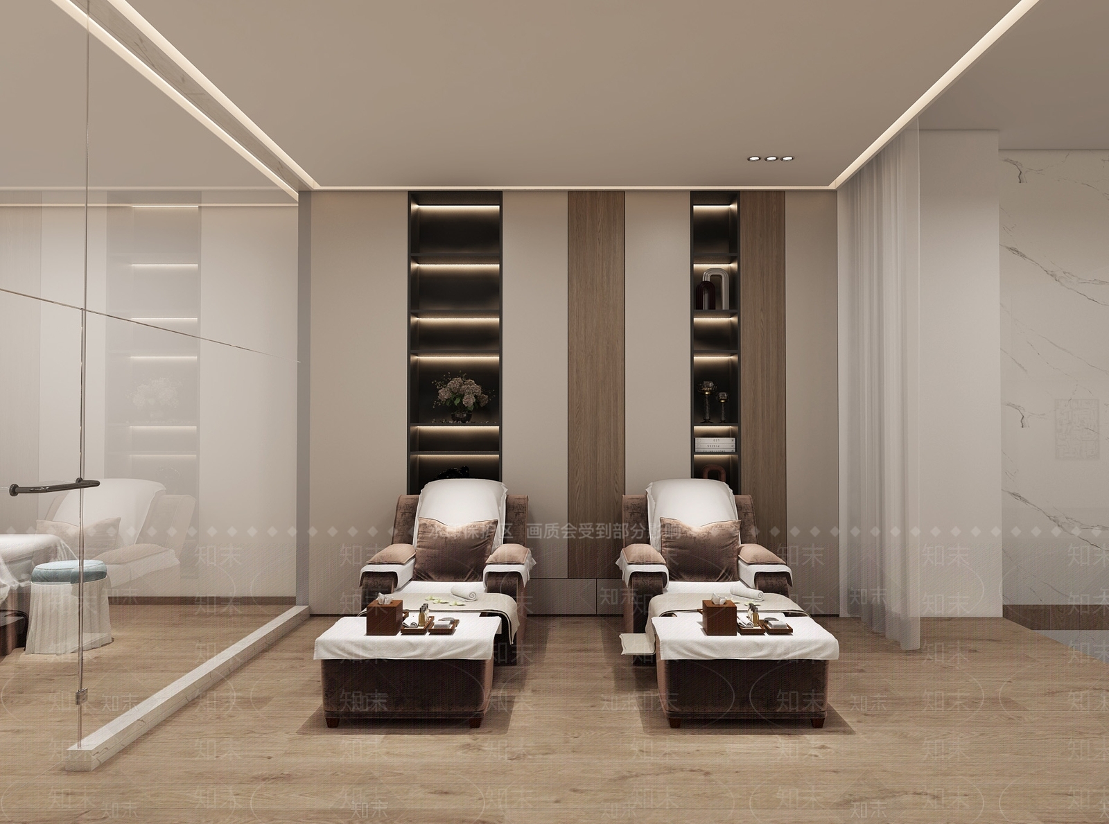 现代spa会所SU模型下载【ID:1137346893】