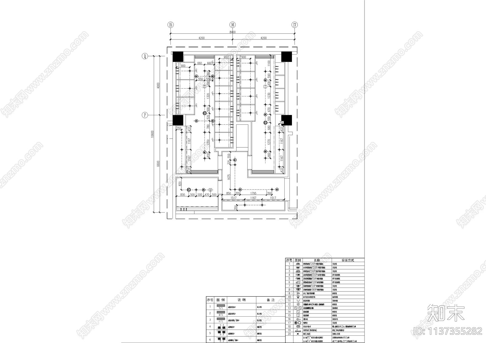 公共卫生间平面cad施工图下载【ID:1137355282】