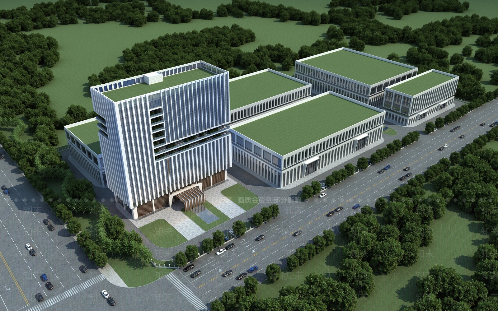 现代厂房3D模型下载【ID:1137366929】