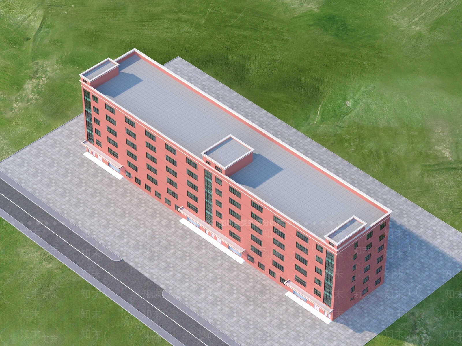 现代工业厂房3D模型下载【ID:1137381181】