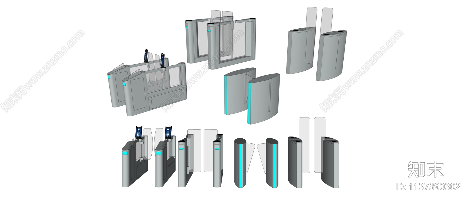 门禁机SU模型下载【ID:1137390302】