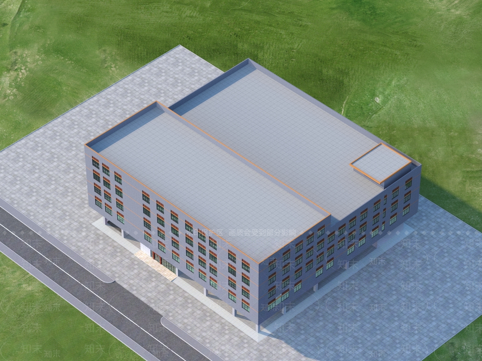 现代工业厂房3D模型下载【ID:1137390896】