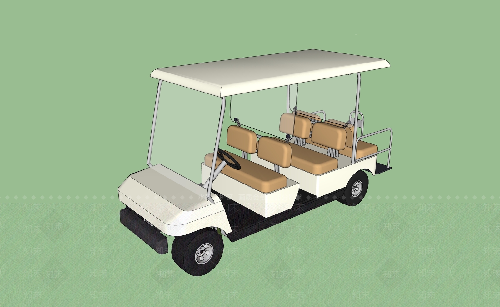高尔夫电瓶车SU模型下载【ID:1137402664】