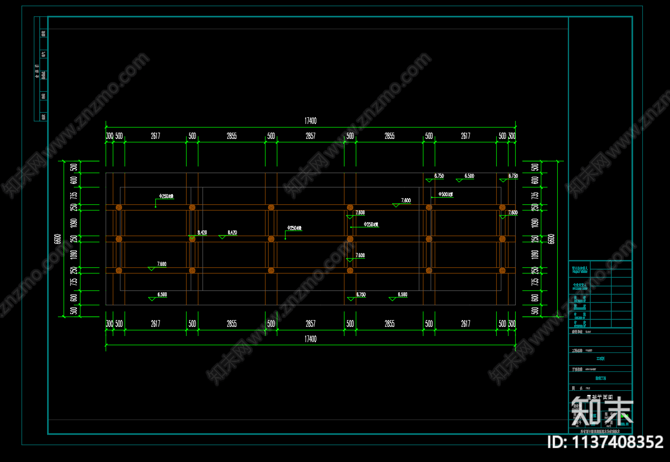 古建筑修复cad施工图下载【ID:1137408352】