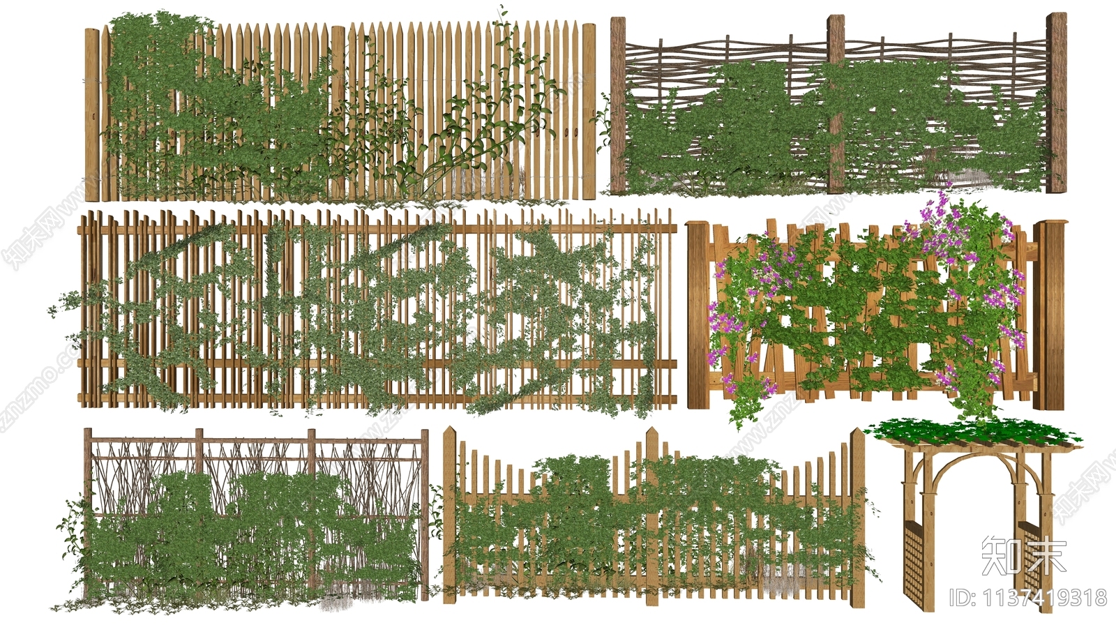 现代围栏SU模型下载【ID:1137419318】