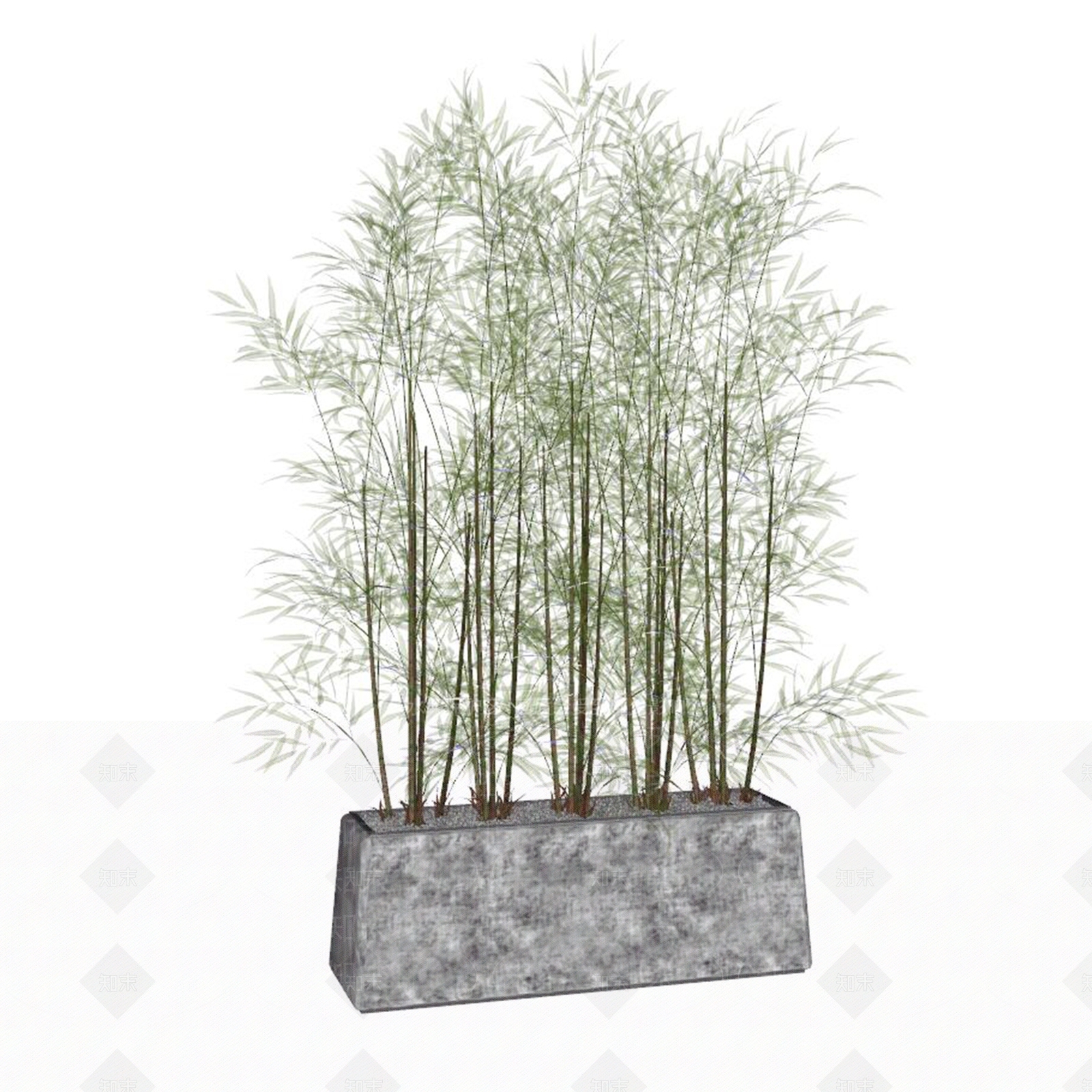 竹子盆栽SU模型下载【ID:1143670337】