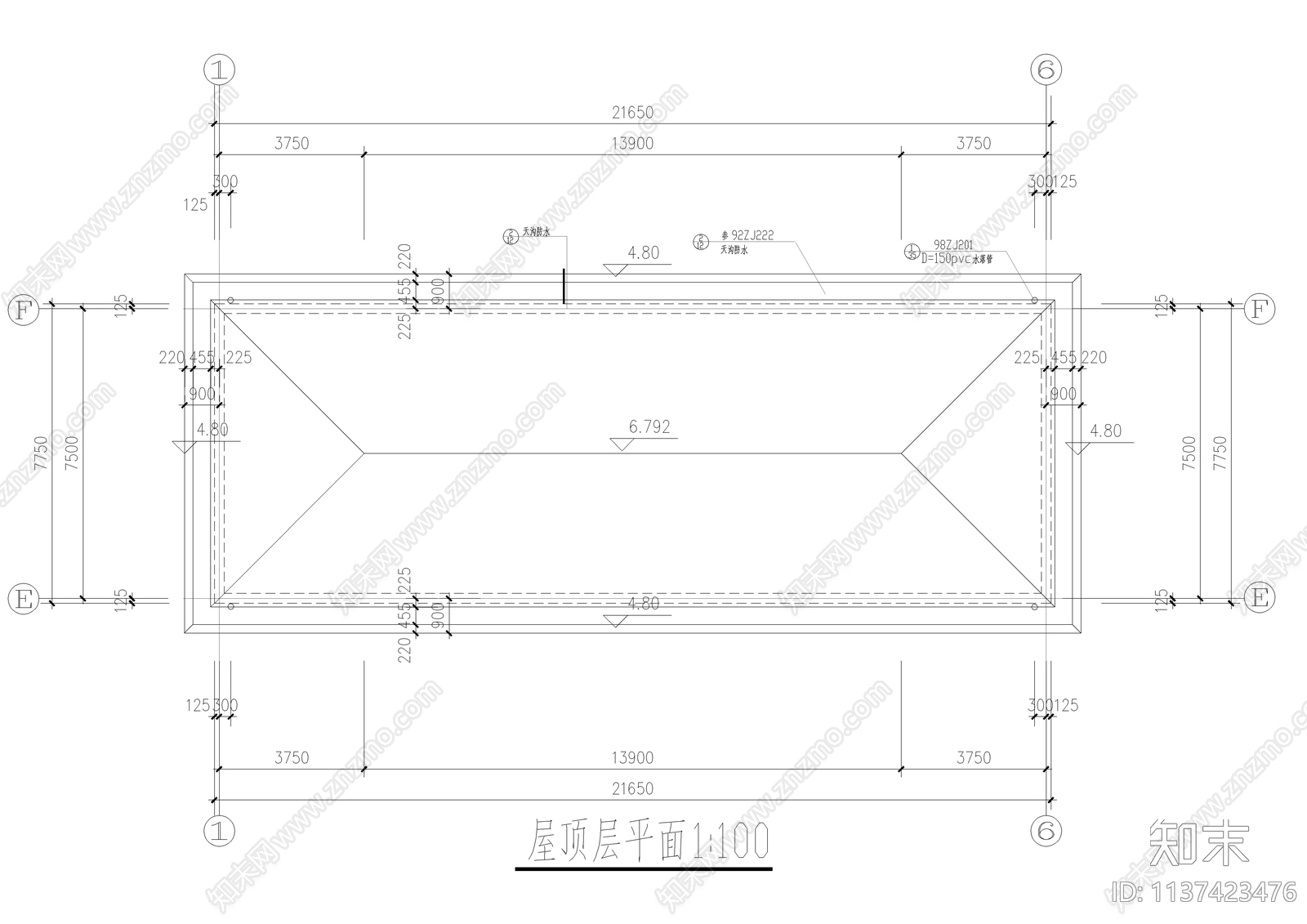 配电房及泵房建筑cad施工图下载【ID:1137423476】