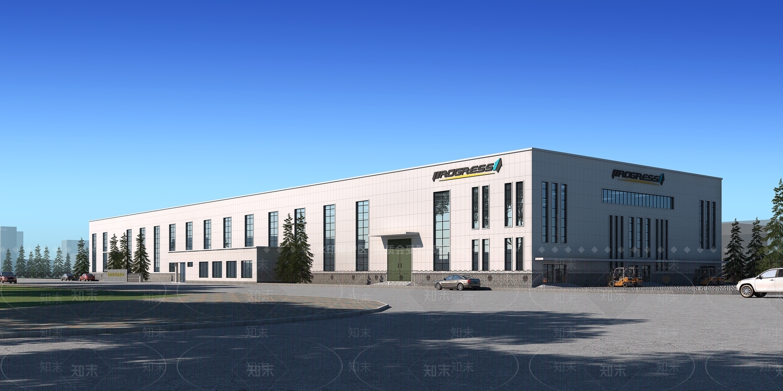 现代厂房3D模型下载【ID:1137427944】