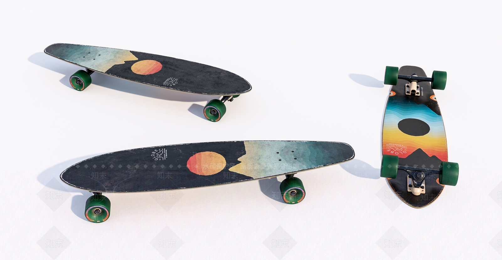 滑板车SU模型下载【ID:1137442425】