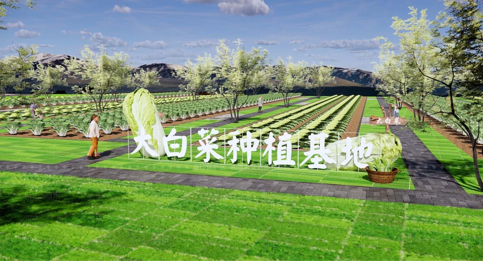 现代乡村农业种植公园SU模型下载【ID:1137443491】