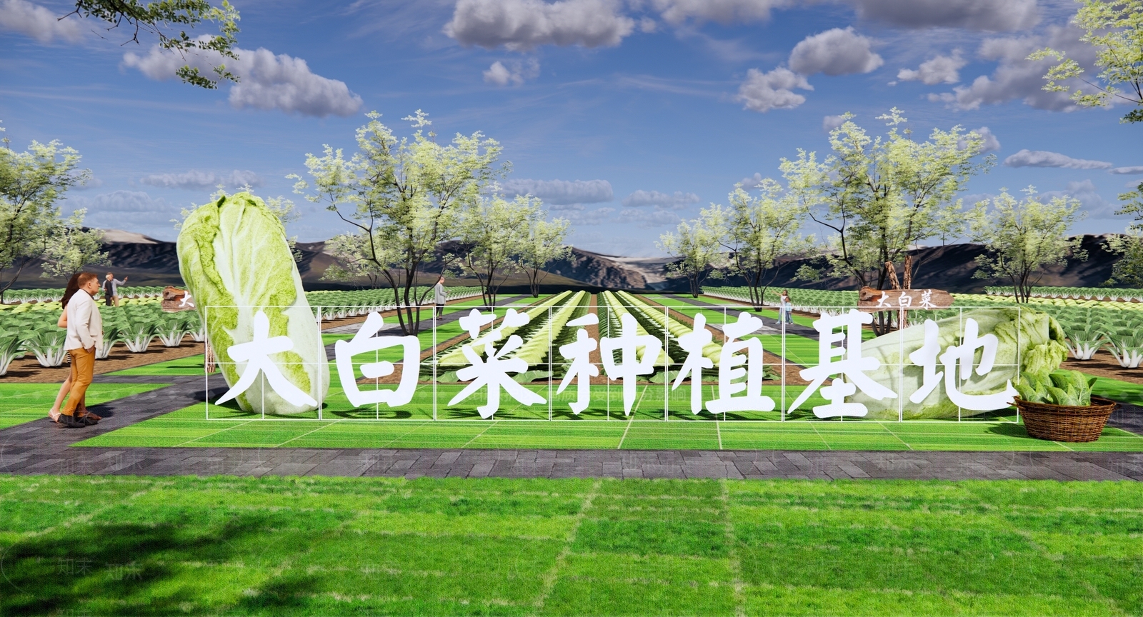 现代乡村农业种植公园SU模型下载【ID:1137443491】