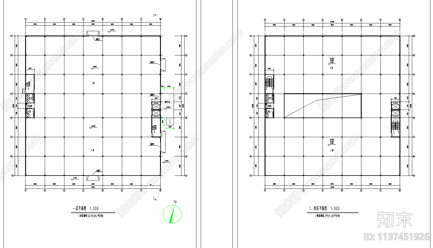 多层住宅建筑cad施工图下载【ID:1137451926】