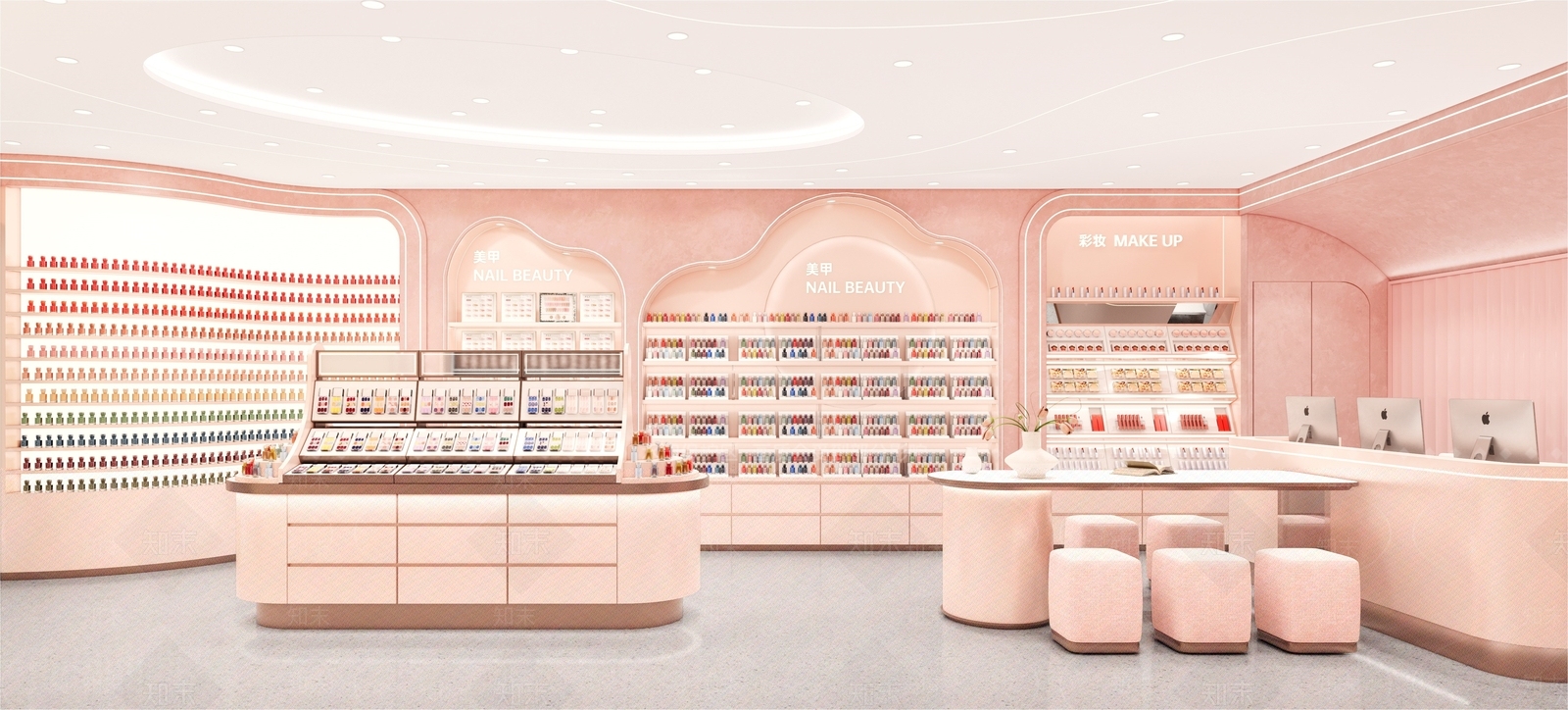 现代美妆店SU模型下载【ID:1137453808】