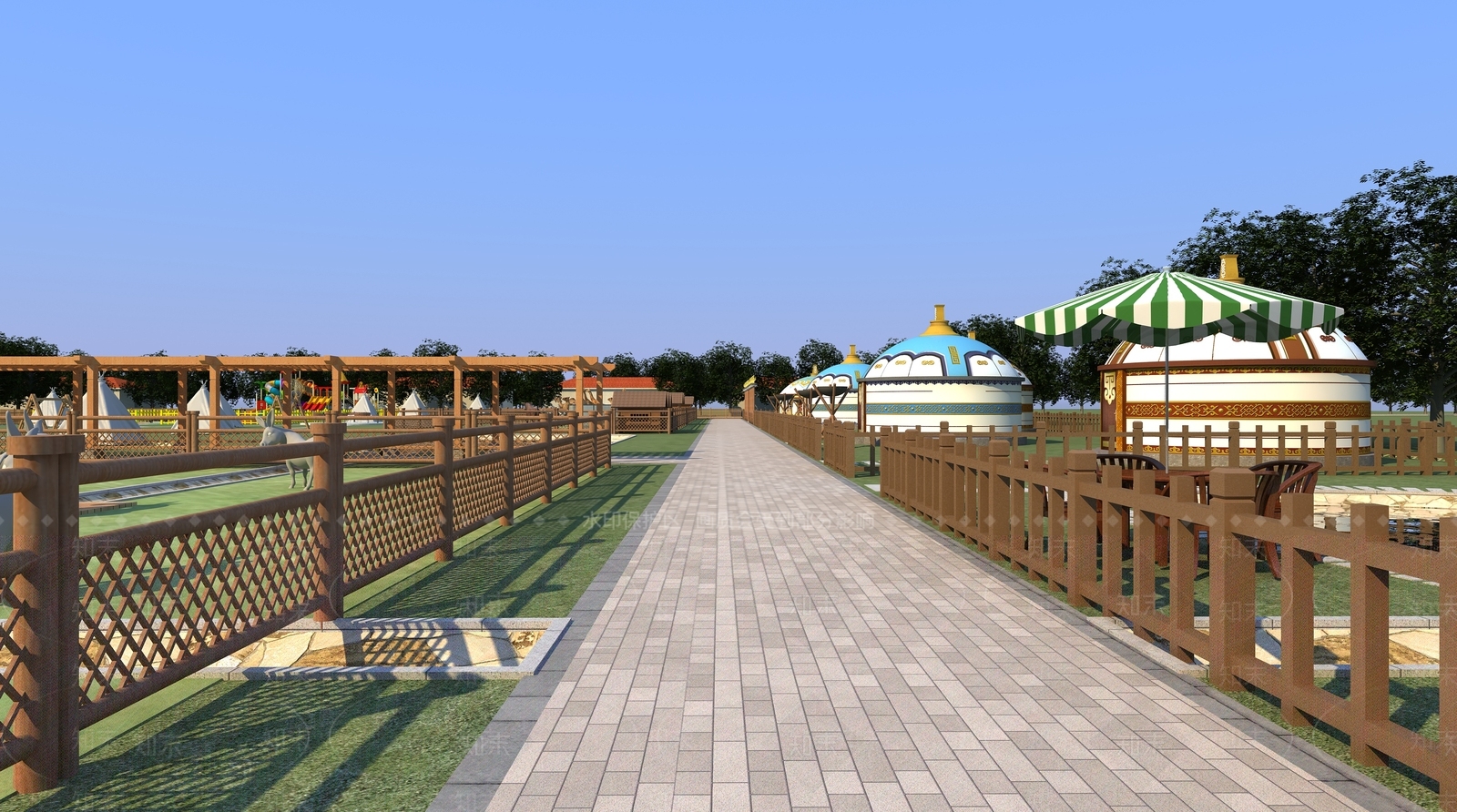 现代农家乐SU模型下载【ID:1137454227】