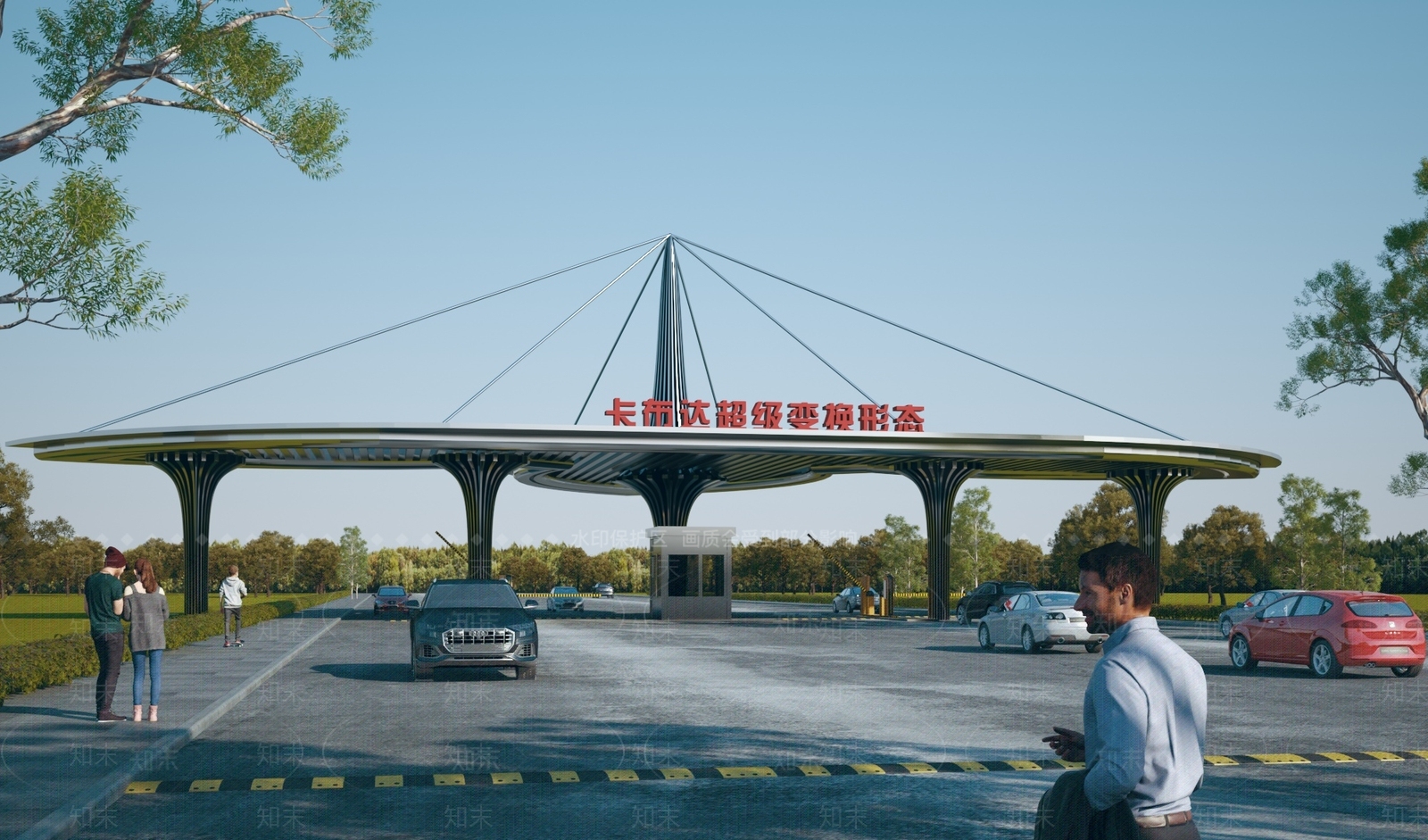 现代大门3D模型下载【ID:1137455556】