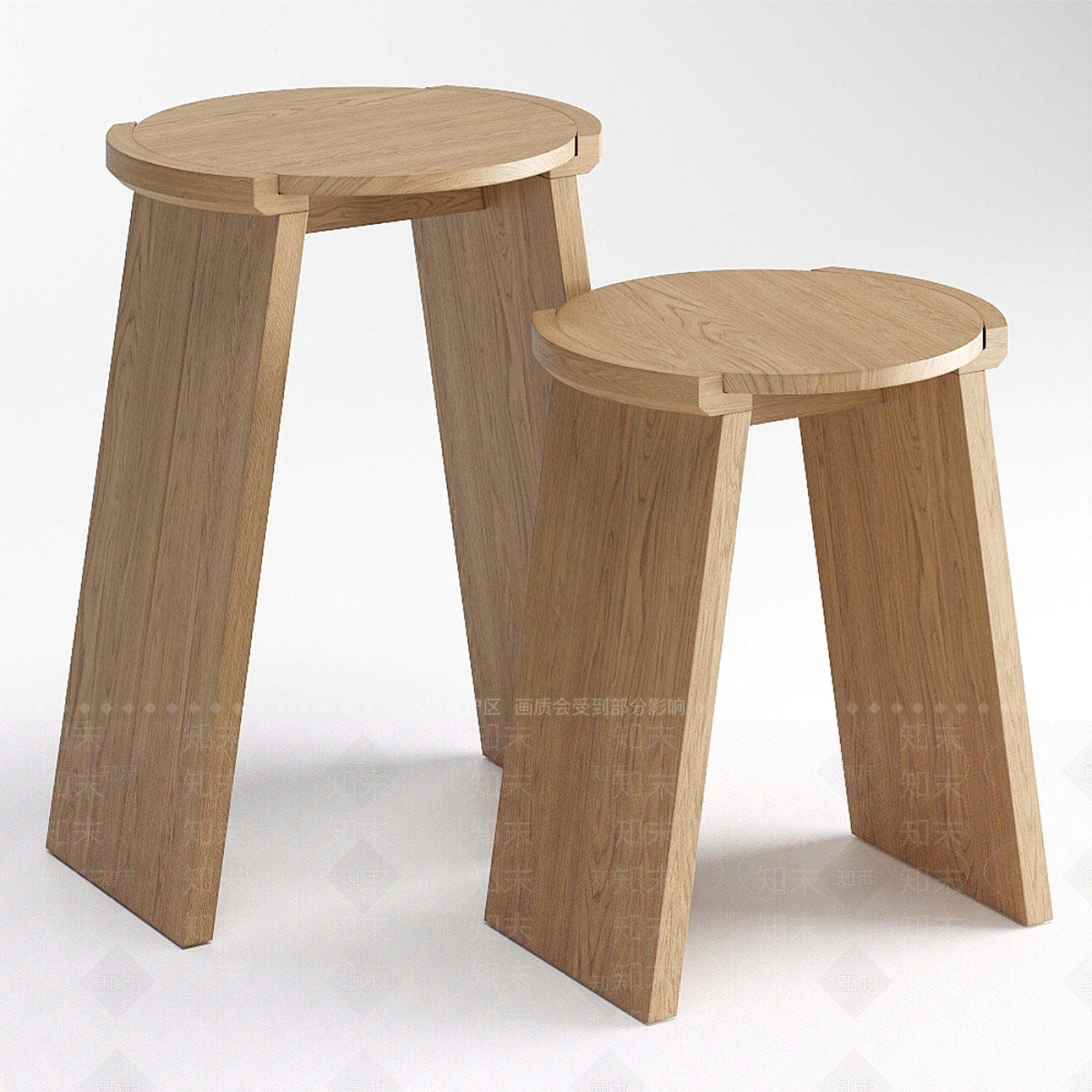 北欧凳子3D模型下载【ID:1140699658】