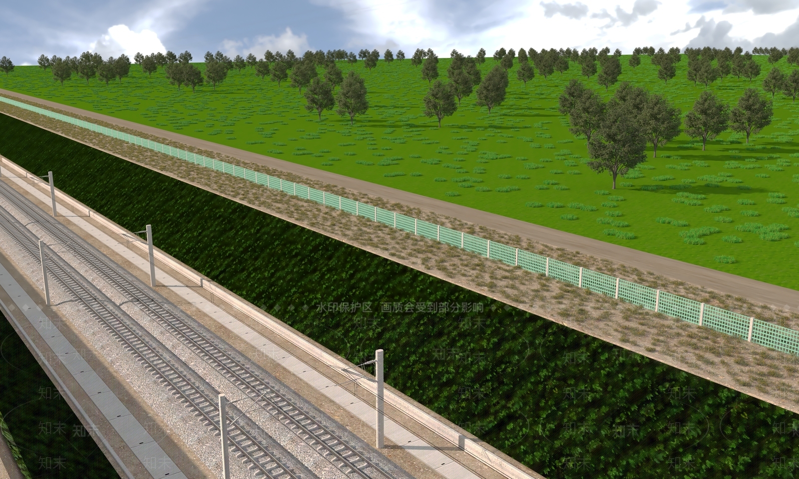 铁路3D模型下载【ID:1150382841】