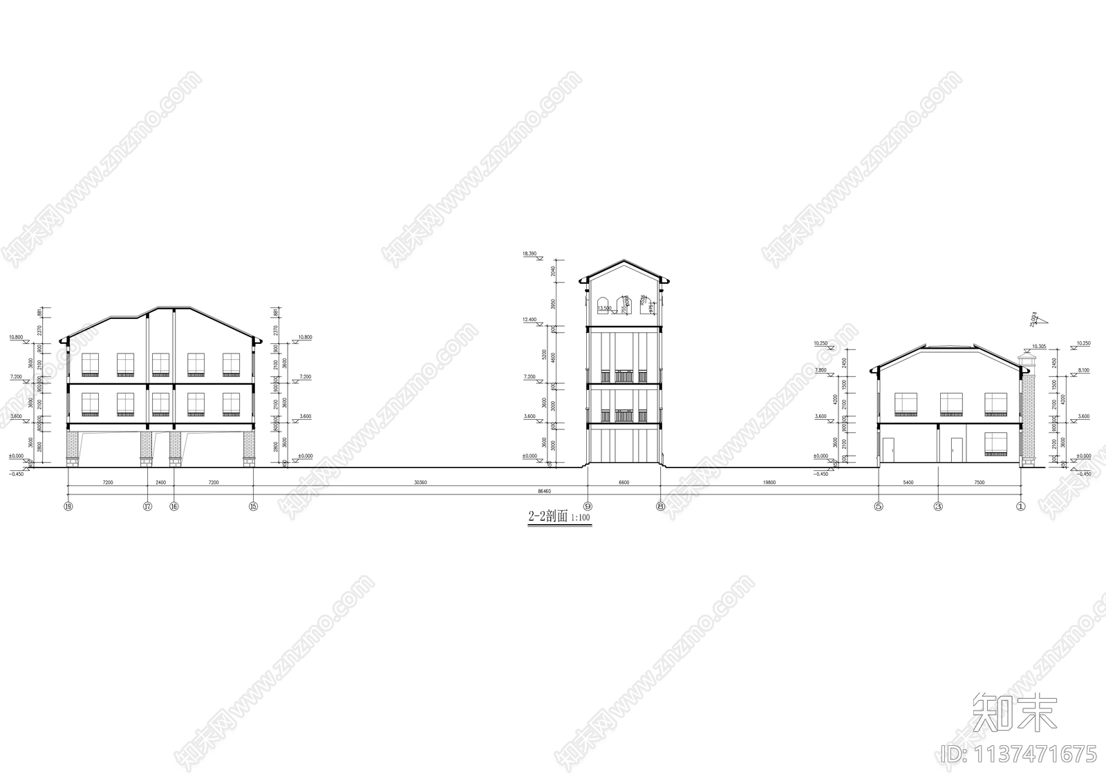 小区内三层幼儿园整套建筑施工图下载【ID:1137471675】