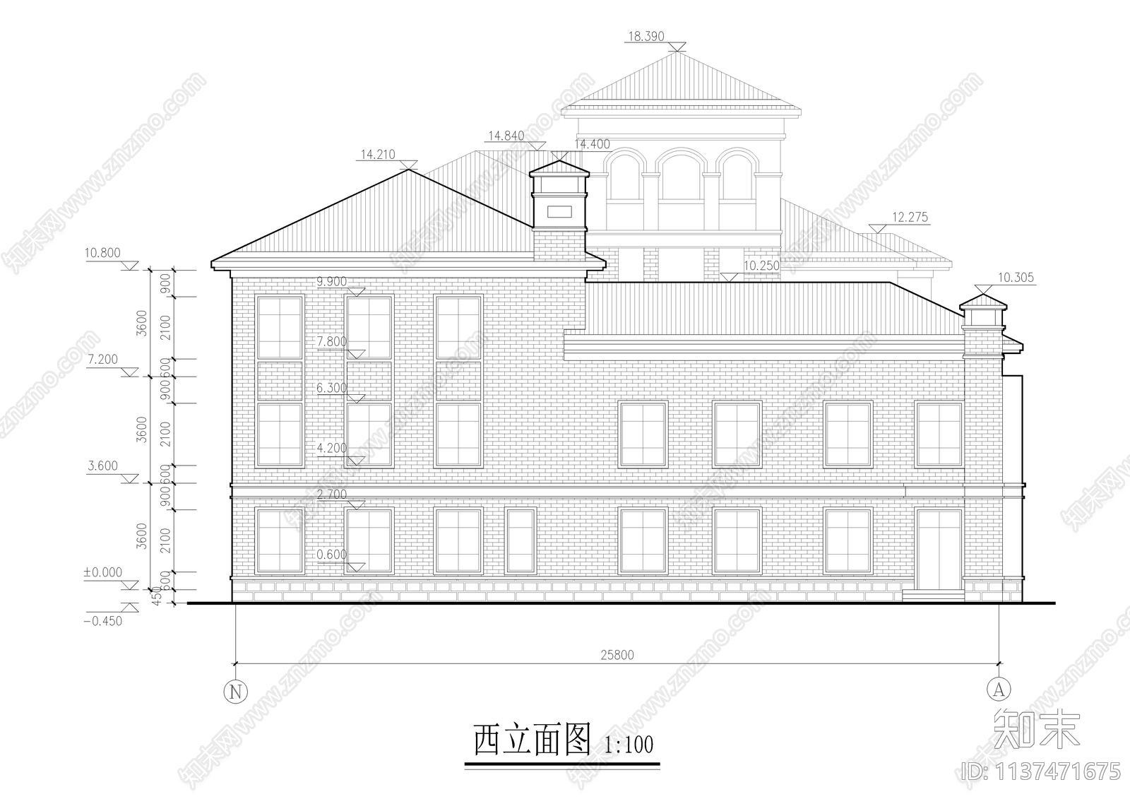 小区内三层幼儿园整套建筑施工图下载【ID:1137471675】