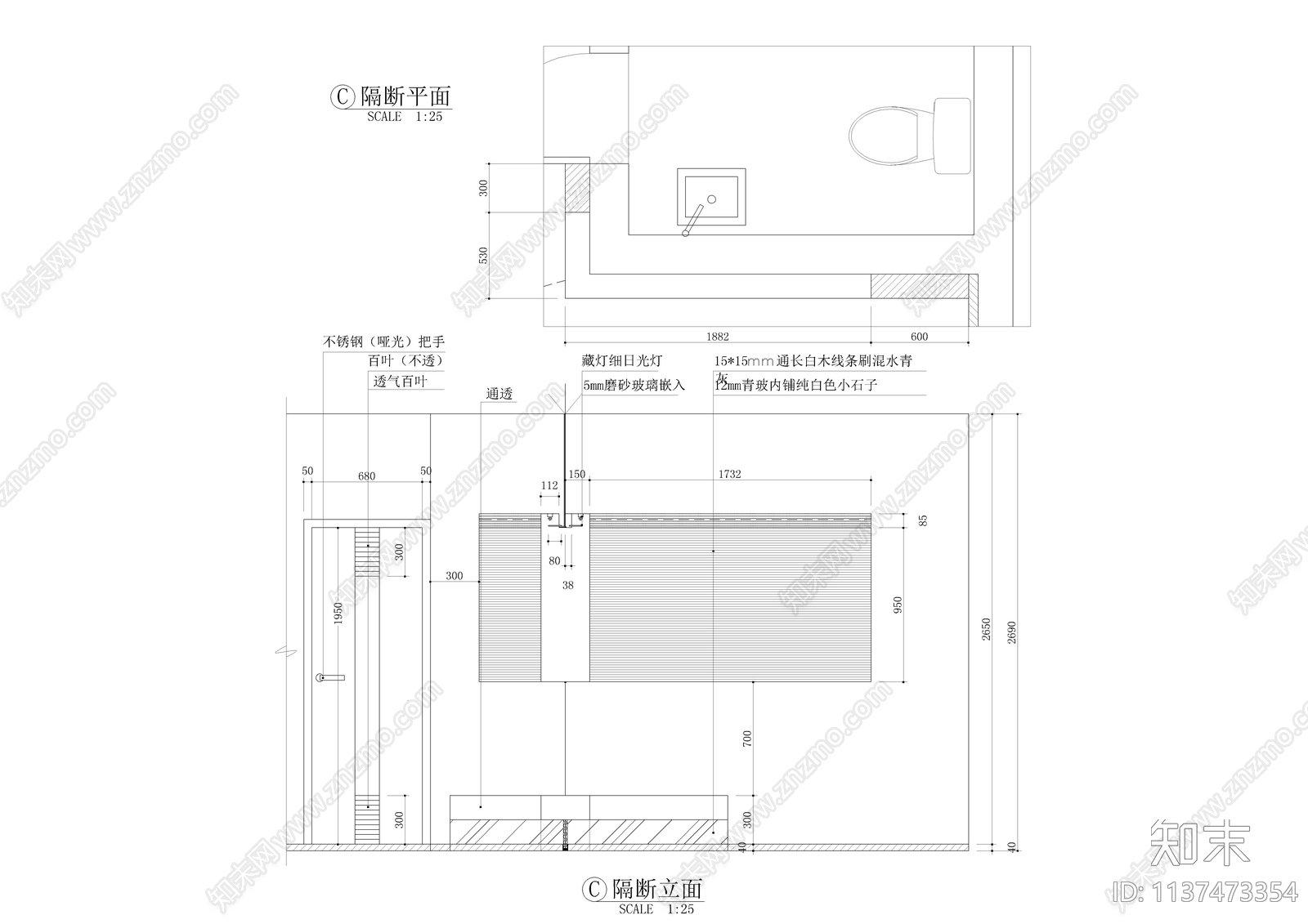 牙科诊所全套装修cad施工图下载【ID:1137473354】