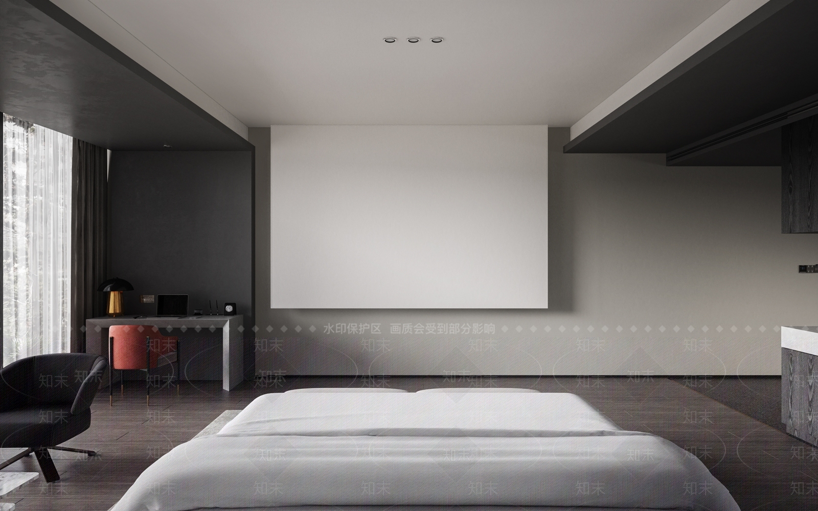 现代家居卧室3D模型下载【ID:1221594926】